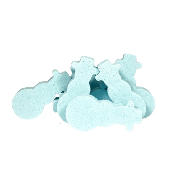 30 x Blue Snowman Mini Fizzers Bath Bubble & Beyond 11g